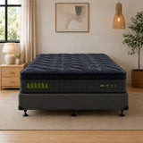 Queen Bed 2Pcs Aurora Queen Mattress & NZ Made Base