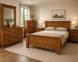 Woodgate Rustic Solid Pine Queen Bedroom Suite