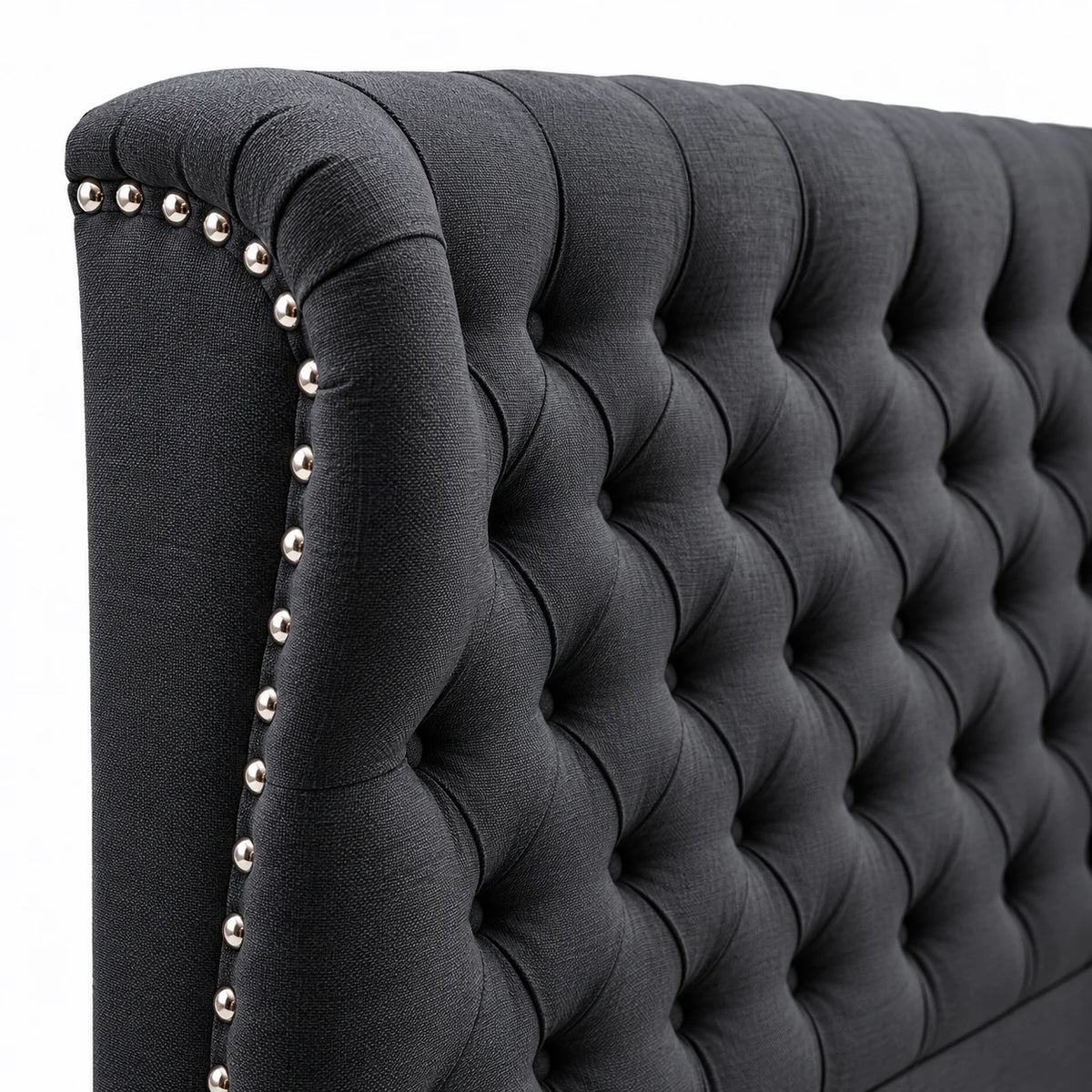 Birmingham Wing Headboard - Charcoal