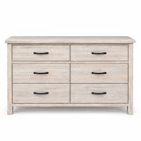 Brighton Solid Acacia 6 Drawer Dresser / Lowboy