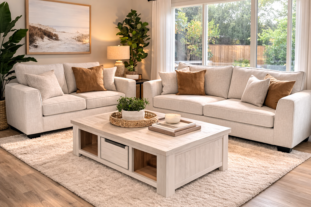 NZ Made Lounge Suite 2+3 - Montego Gold from