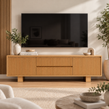 Princeton Solid Wood 2 Door 2 Drawer TV Unit
