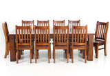 Felton 11PCS Dining Suite 2.4m Table with 10 Chairs