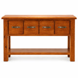 Fergus Solid Wood Hall Table with 4 Drawers