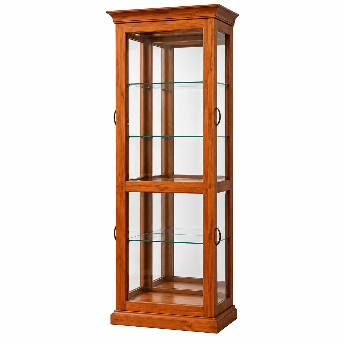 Fergus Solid Wood Glass Display Cabinet