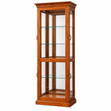 Fergus Solid Wood Glass Display Cabinet