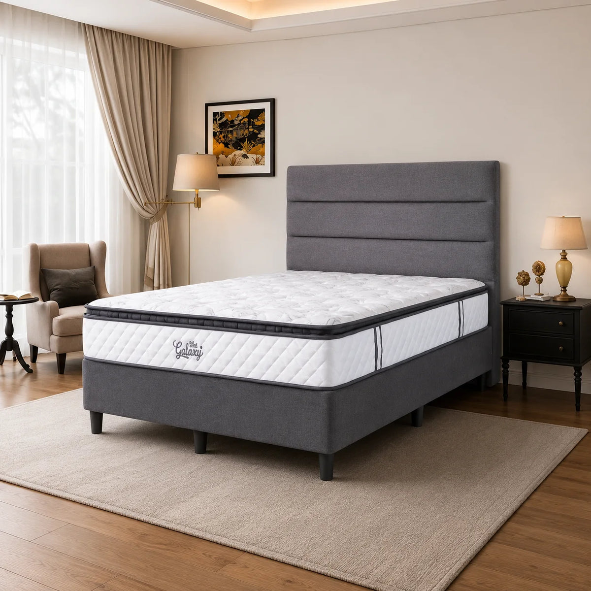 Galaxy Medium Pocket Spring Pillow Top Mattress