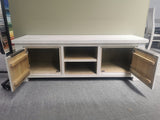 Amanda Rustic White Wash TV Unit