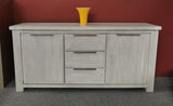 Amanda White Wash Solid Wooden Buffet - 1.8m