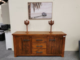 Woodgate Buffet Solid Pine Wood Rough Sawn and Rustic