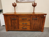 Woodgate Buffet Solid Pine Wood Rough Sawn and Rustic