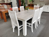 Ashlee 7PCS Dining Suite 1.8m Table with 6 Chairs