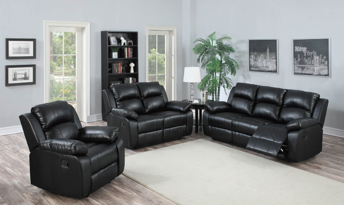 Katie Black Recliner Sofa from
