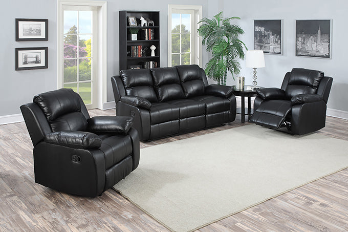 Katie Black Recliner Sofa from