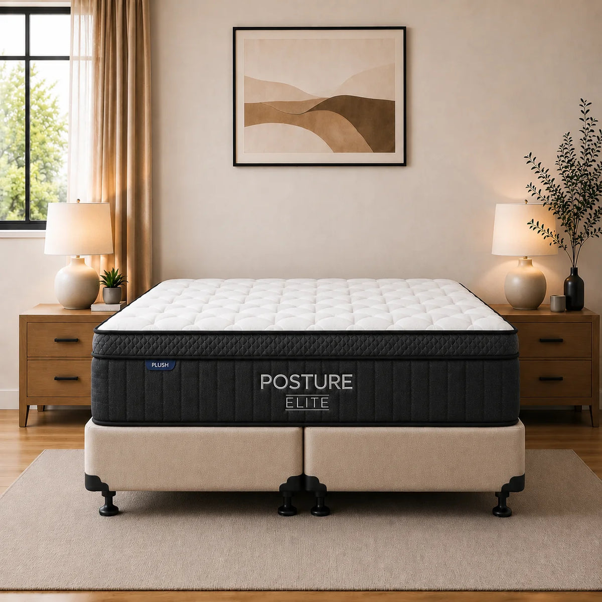 Posture Elite Plush King Mattress & NZ Made Bed Base
