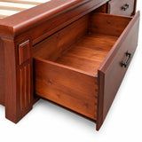 Marina Solid Pine Storage Bed Frame with 2 Drawers