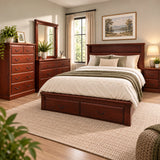 Marina Solid Pine Storage Bed Frame with 2 Drawers