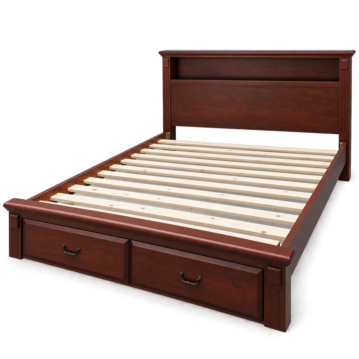 Marina Solid Pine Storage Bed Frame with 2 Drawers