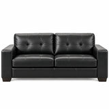 Aidan Air Leather 2 Seater Sofa – Black