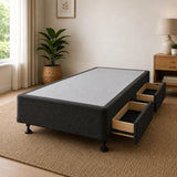 NZ Made Single Base with Built-in Drawers