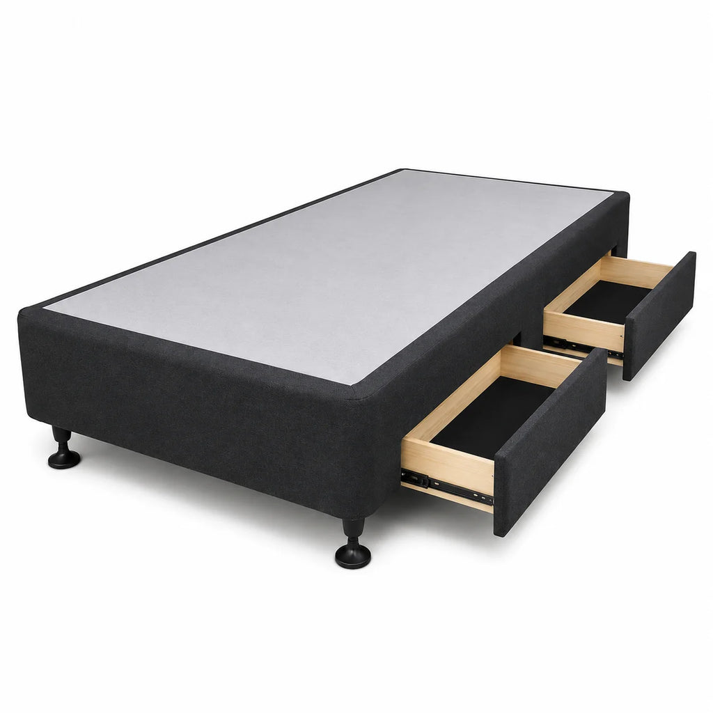 NZ Made Single Base with Built-in Drawers