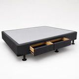 Queen Bed Base with Built-In Drawers