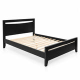 Paiden Solid Pine Black Bed Frame