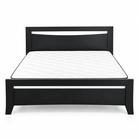 Paiden Solid Pine Black Bed Frame