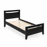 Paiden Solid Pine Black Bed Frame