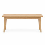 Paris Solid Rubberwood Dining Bench – Natural Oak Finish