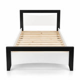 Patrick Solid Pine Black and White Bed Frame