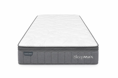 Sleepmax Pocket Spring Euro Top Single Mattress & NZ Made Bed Base
