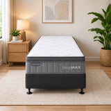 Sleepmax Pocket Spring Euro Top King Single Mattress & NZ Made Bed Base
