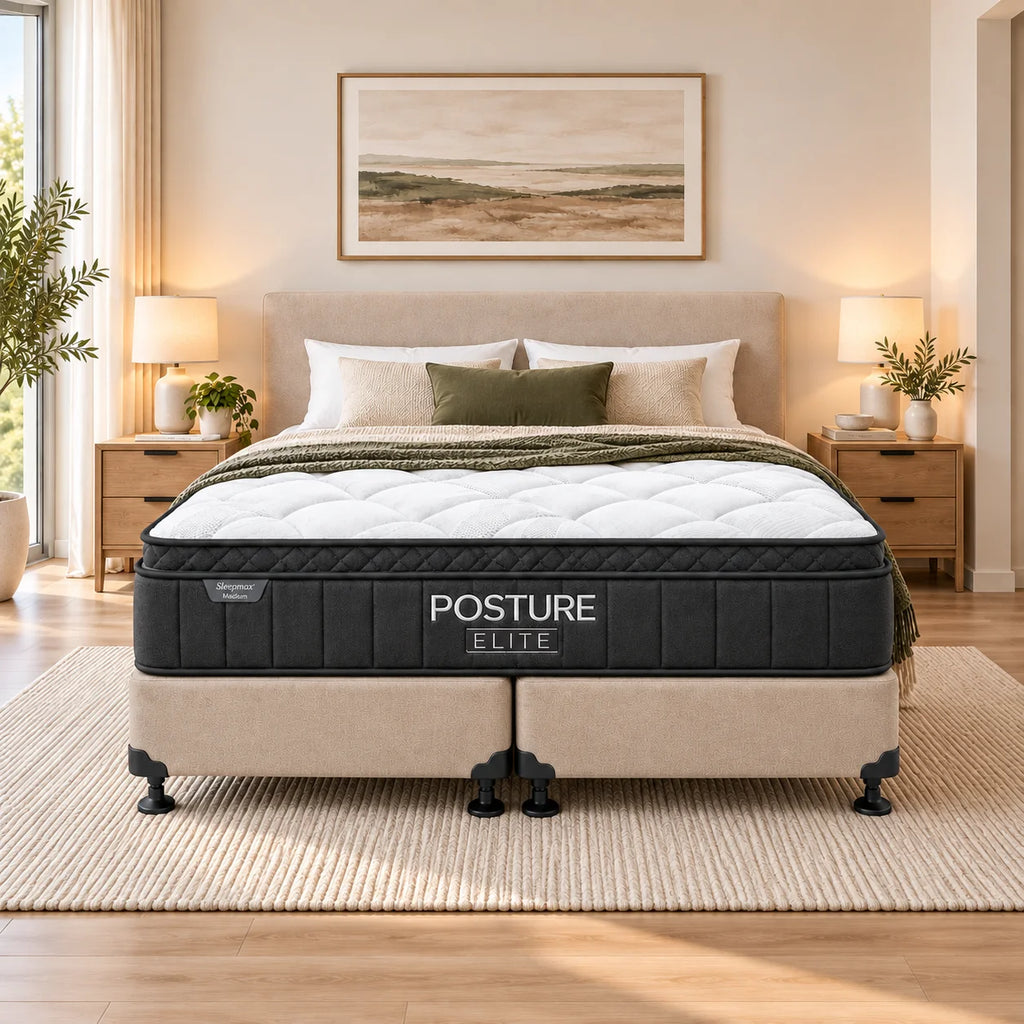 Posture Elite Medium Super King Mattress & NZ Made Bed Base