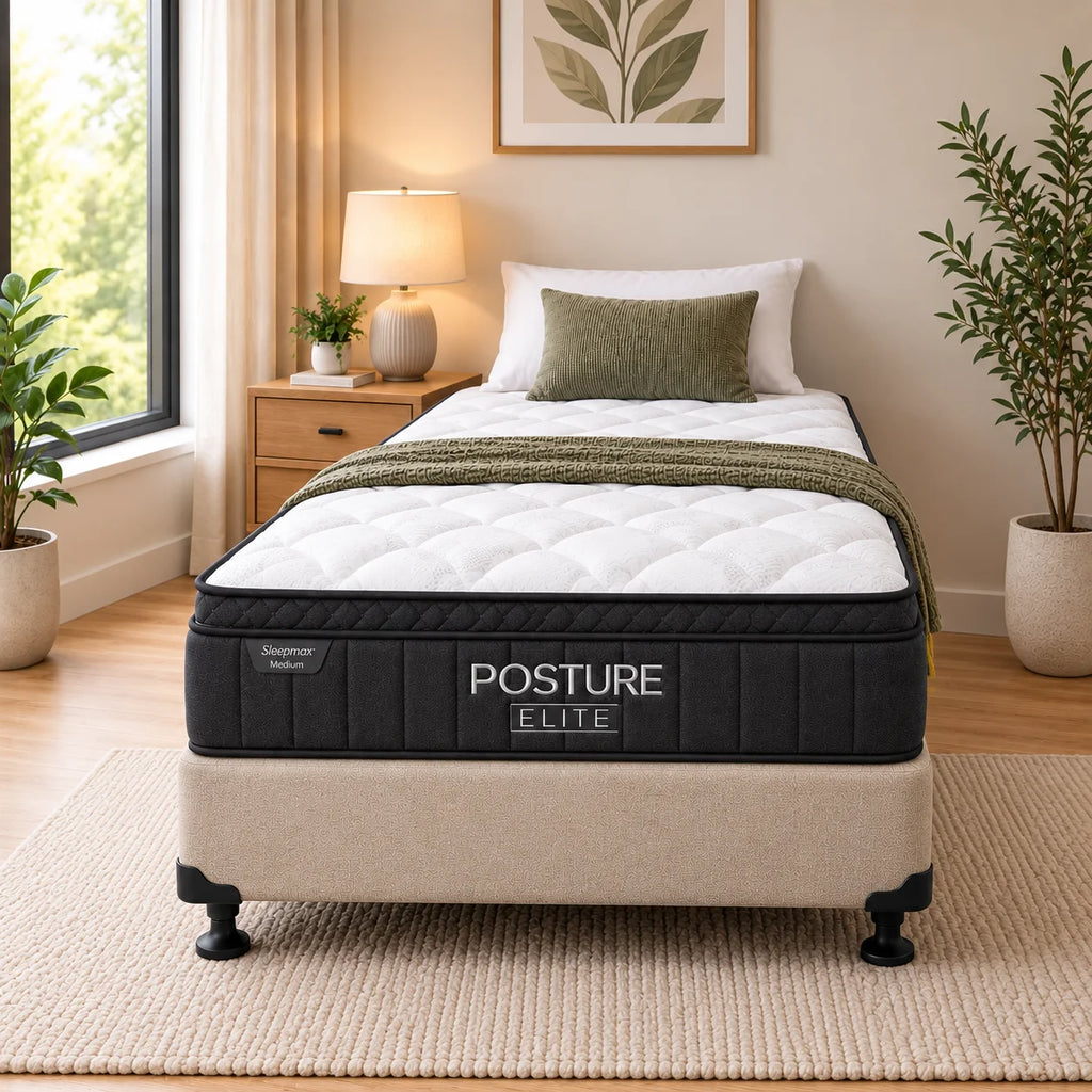 Posture Elite Medium Single Mattress & NZ Made Bed Base