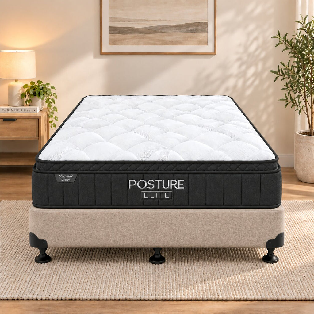 Posture Elite Medium Queen Mattress & NZ Made Bed Base