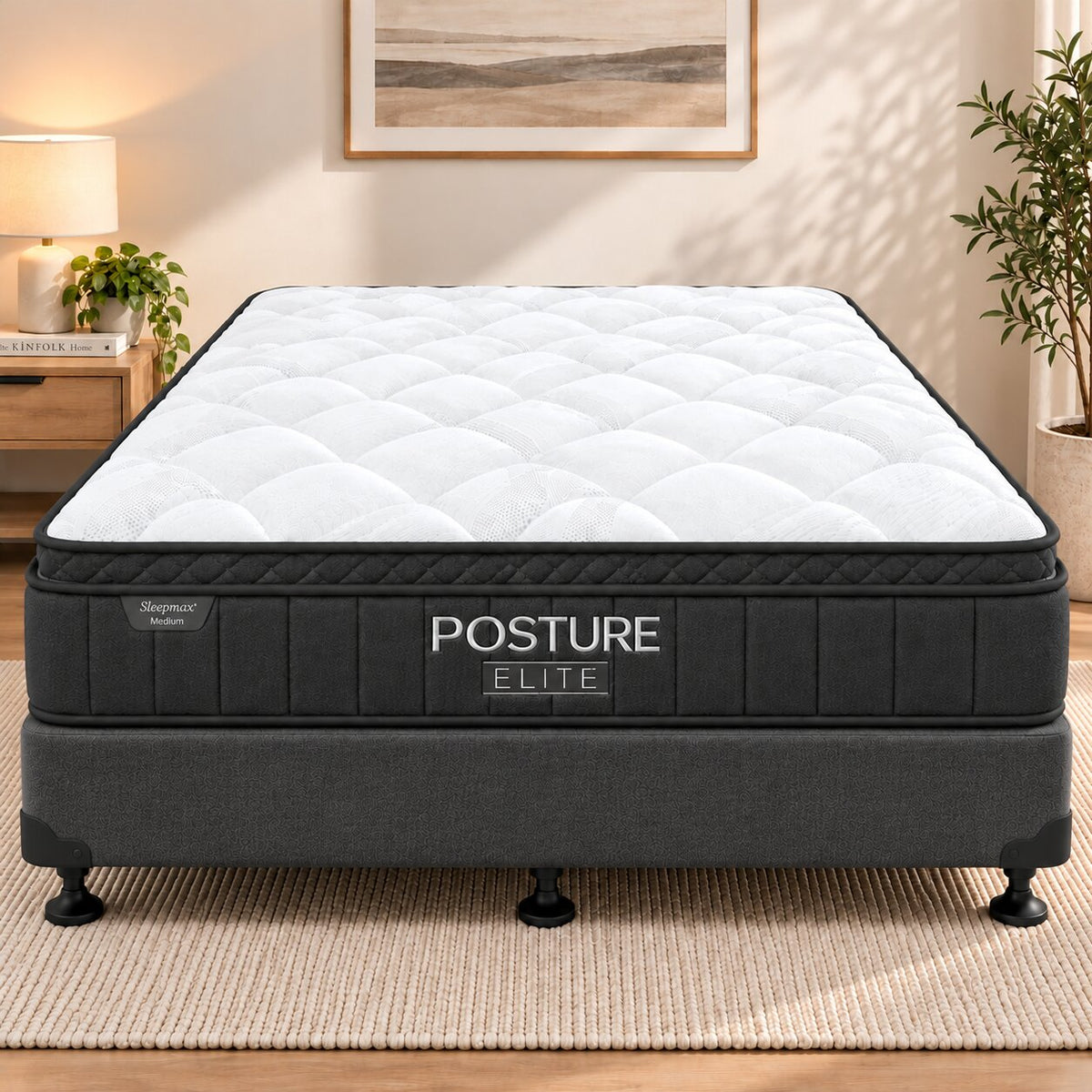 Posture Elite Medium Double Mattress & NZ Made Bed Base