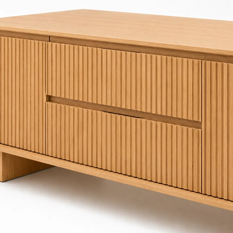Princeton Solid Wood 2 Door 2 Drawer TV Unit