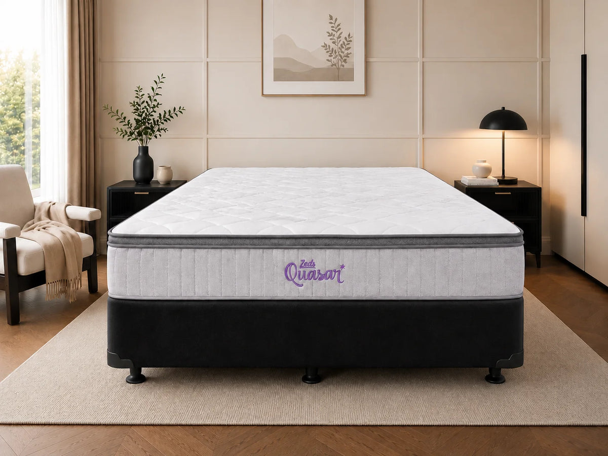 Quasar Pocket Spring Double Mattress & NZ Made Bed Base