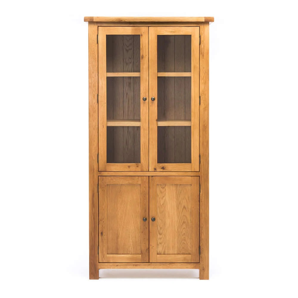 Riverland Oak Display Cabinet