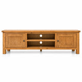 Riverland Solid Oak 2 Door TV Unit 1.8m