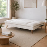 Rome Fabric 3 Seater Couch / Sofa Bed / Beige