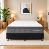 Sleepmax Pocket Spring Euro Top Double Mattress & NZ Made Bed Base