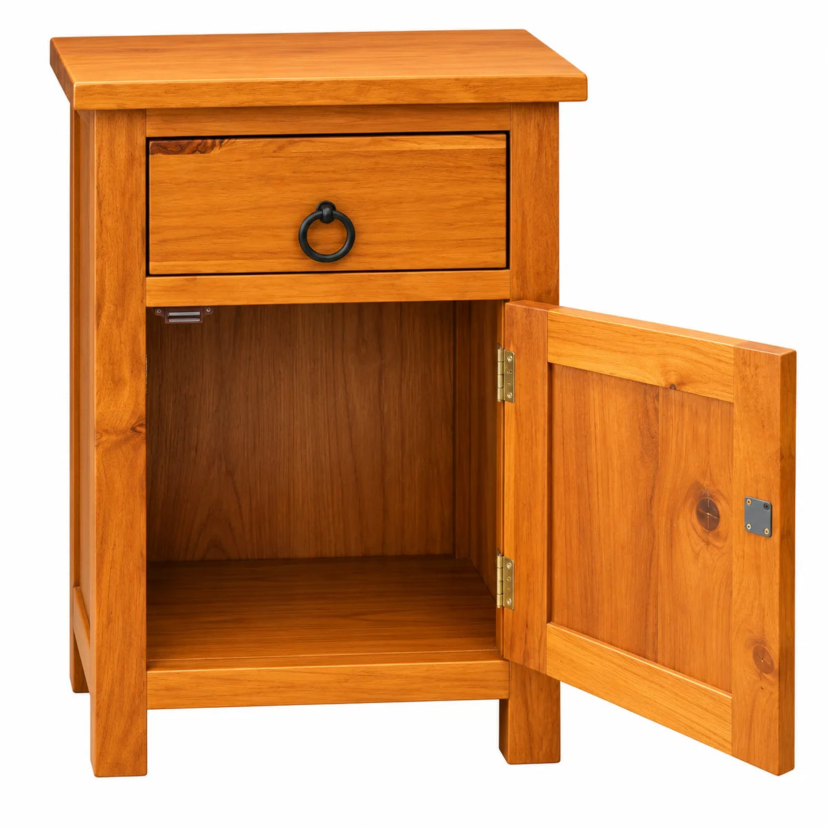 Tina Solid Pine 1 Drawer 1 Door Bedside Table