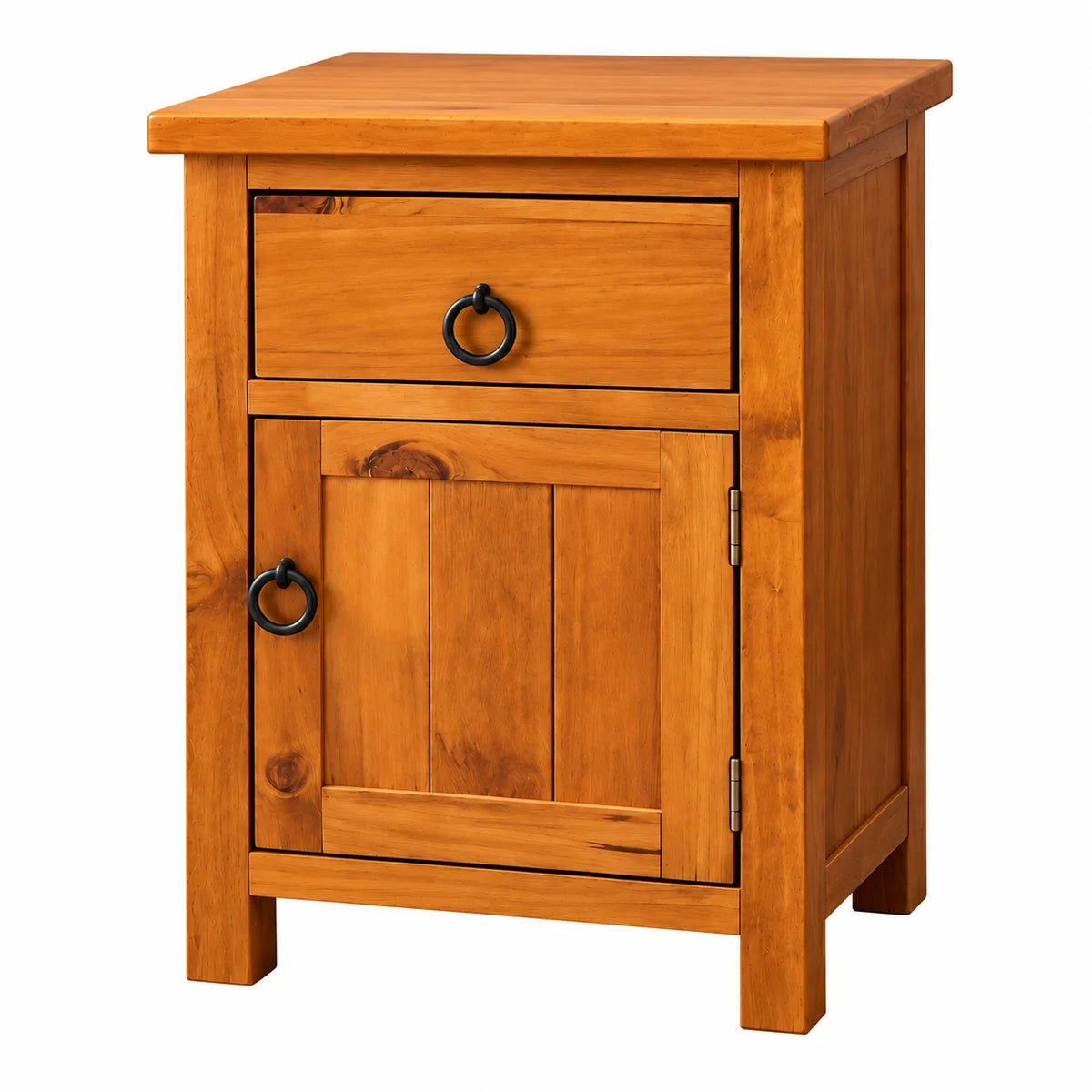 Tina Solid Pine 1 Drawer 1 Door Bedside Table