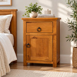 Tina Solid Pine 1 Drawer 1 Door Bedside Table