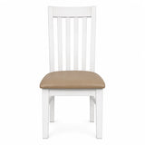 Ashland Solid Pine Dining Suite – White Wash Coastal Style