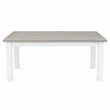 Ashland Solid Pine Dining Table – White Wash Coastal Style