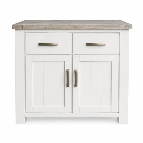 Ashland Solid Pine 900 Buffet – White Wash Coastal Style