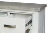 Ashland Solid Pine 1800 Buffet – White Wash Coastal Style